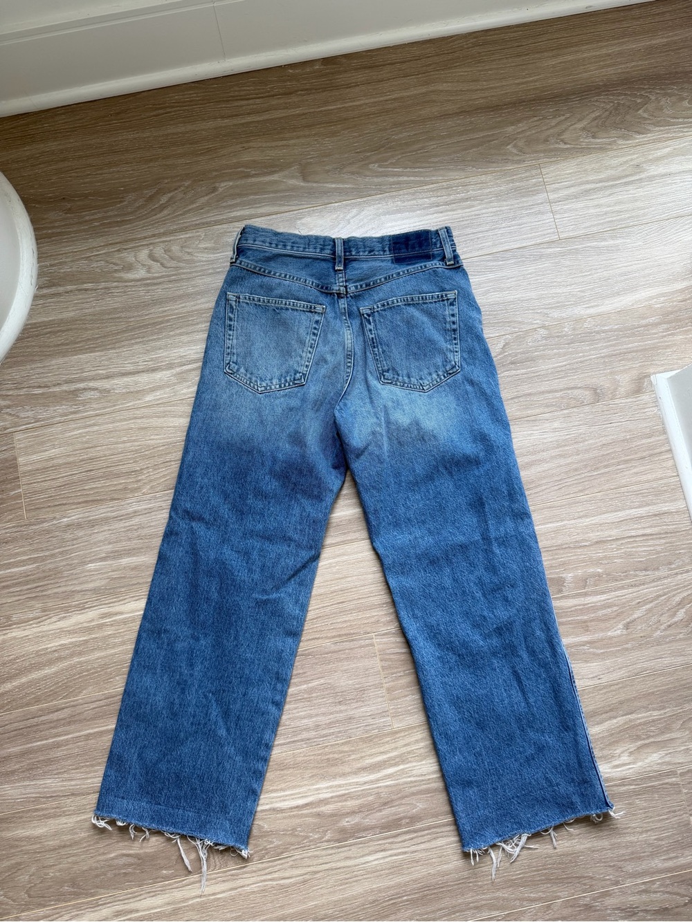 AMO Denim Women’s  High Rise Jeans Sz 27 100% Cotton Medium Wash - Picture 9 of 9